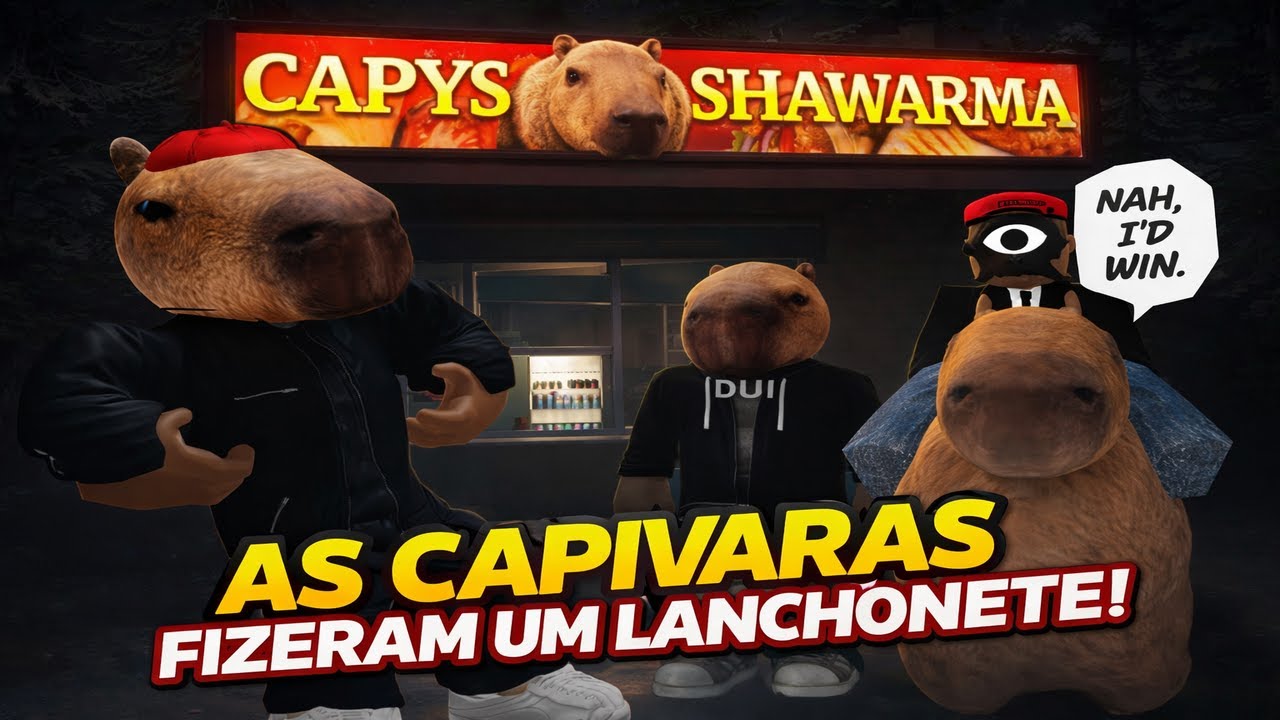 ABRIMOS UMA LOJA DE SHAWARMA COM CAPIVARAS NO ROBLOX