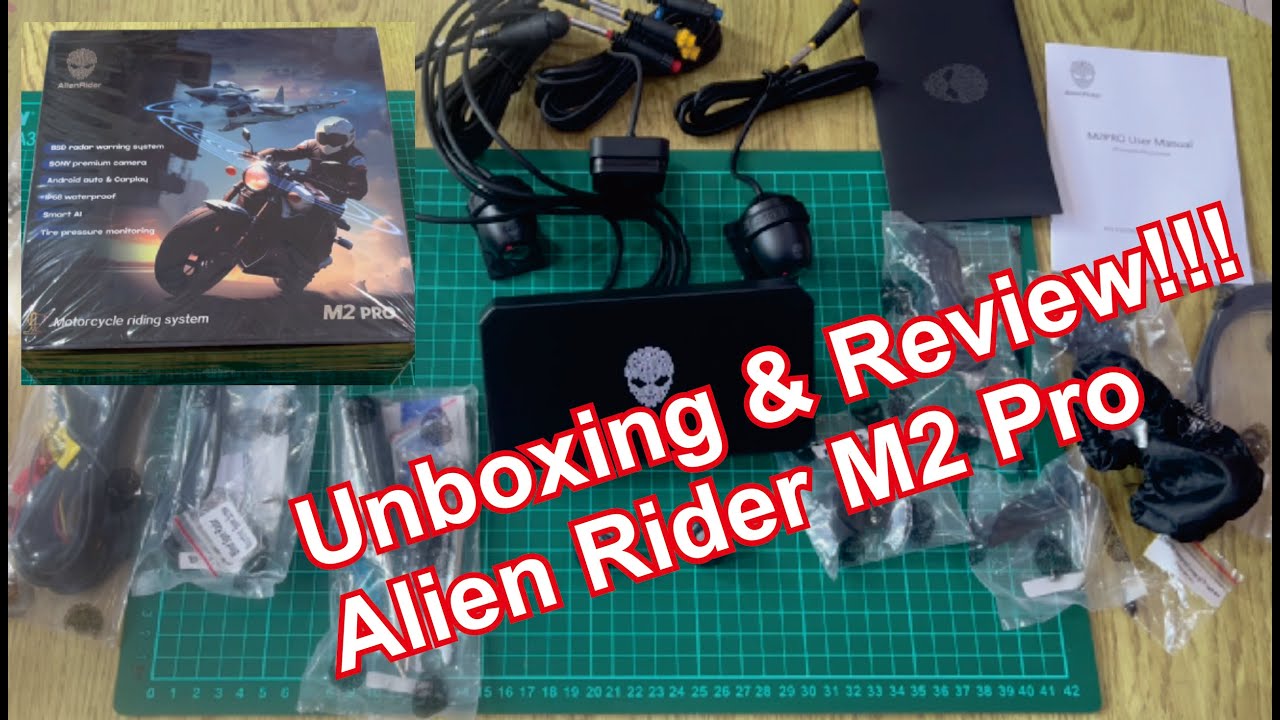 Unboxing, Review & Hasil Rekam Dashcam Motor Alien Rider M2 Pro Apple Carplay Android Auto