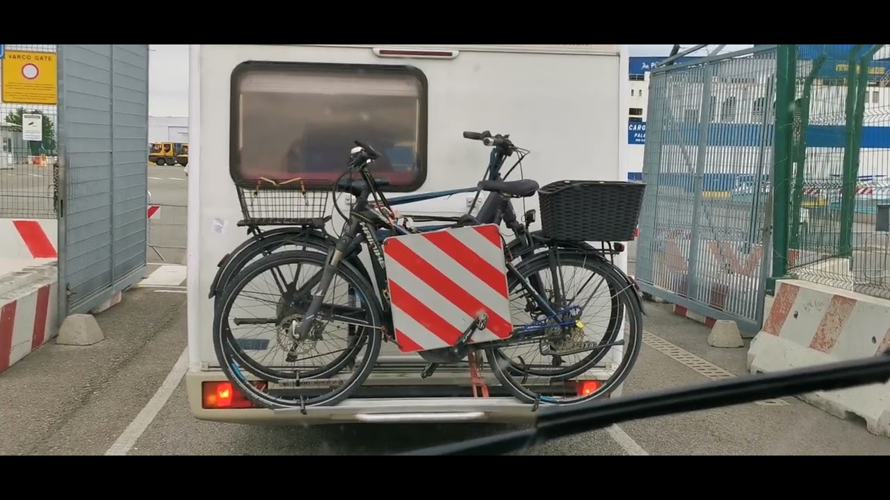 Auffahrt auf die Fähre mit dem Womo von Venedig nach Patras Open Deck.