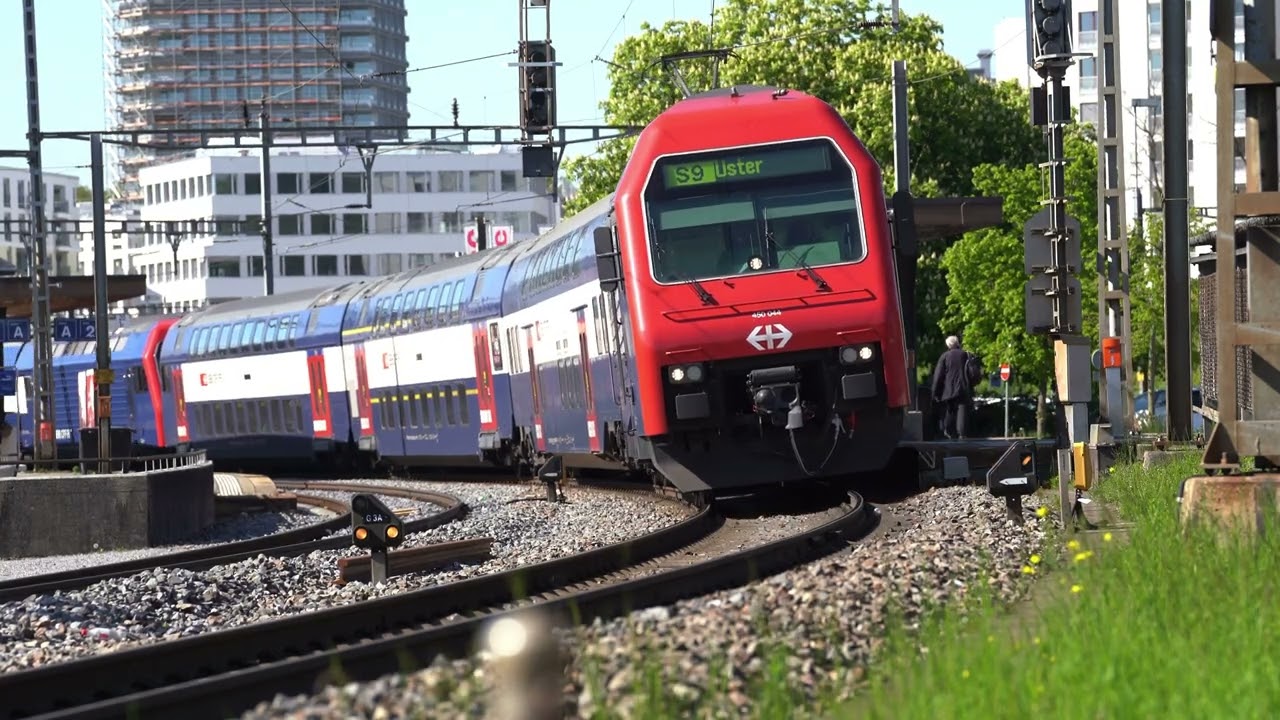 Zürich S Bahn Bülach Re450 (4k)