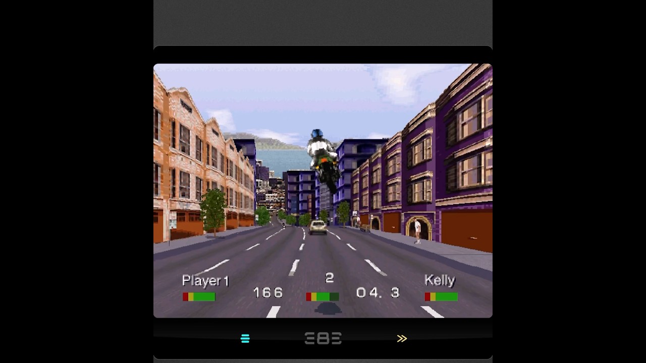 He flew too high to see the car 🚘 #roadrash #retroracing #oldschoolgames