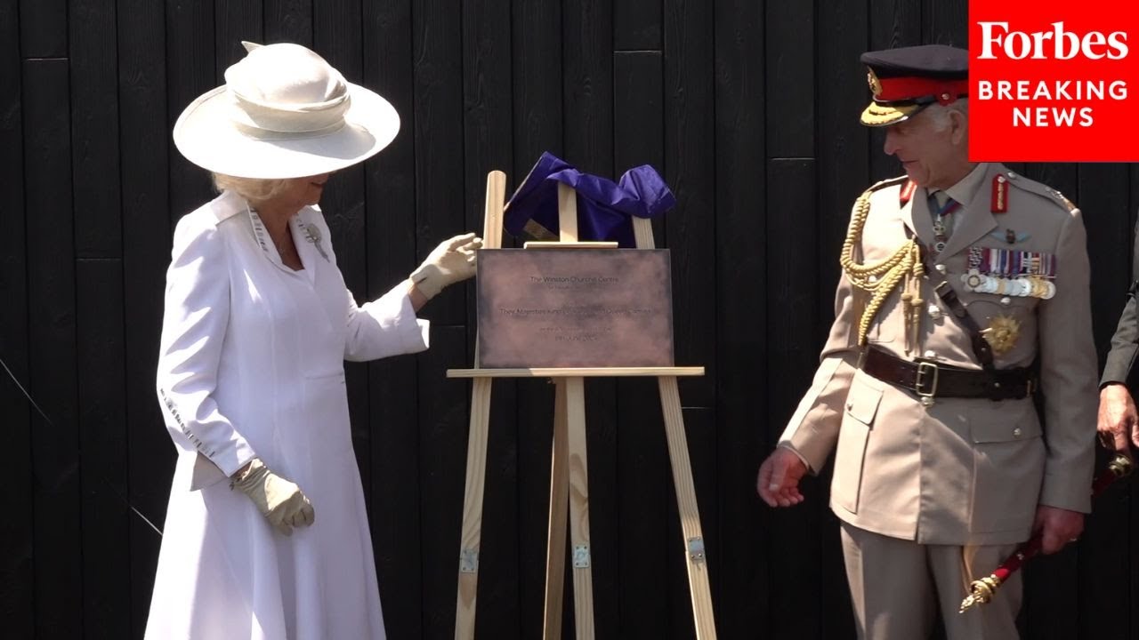 King Charles Opens Winston Churchill Center In Normandy, France On 80th D-Day Anniversary