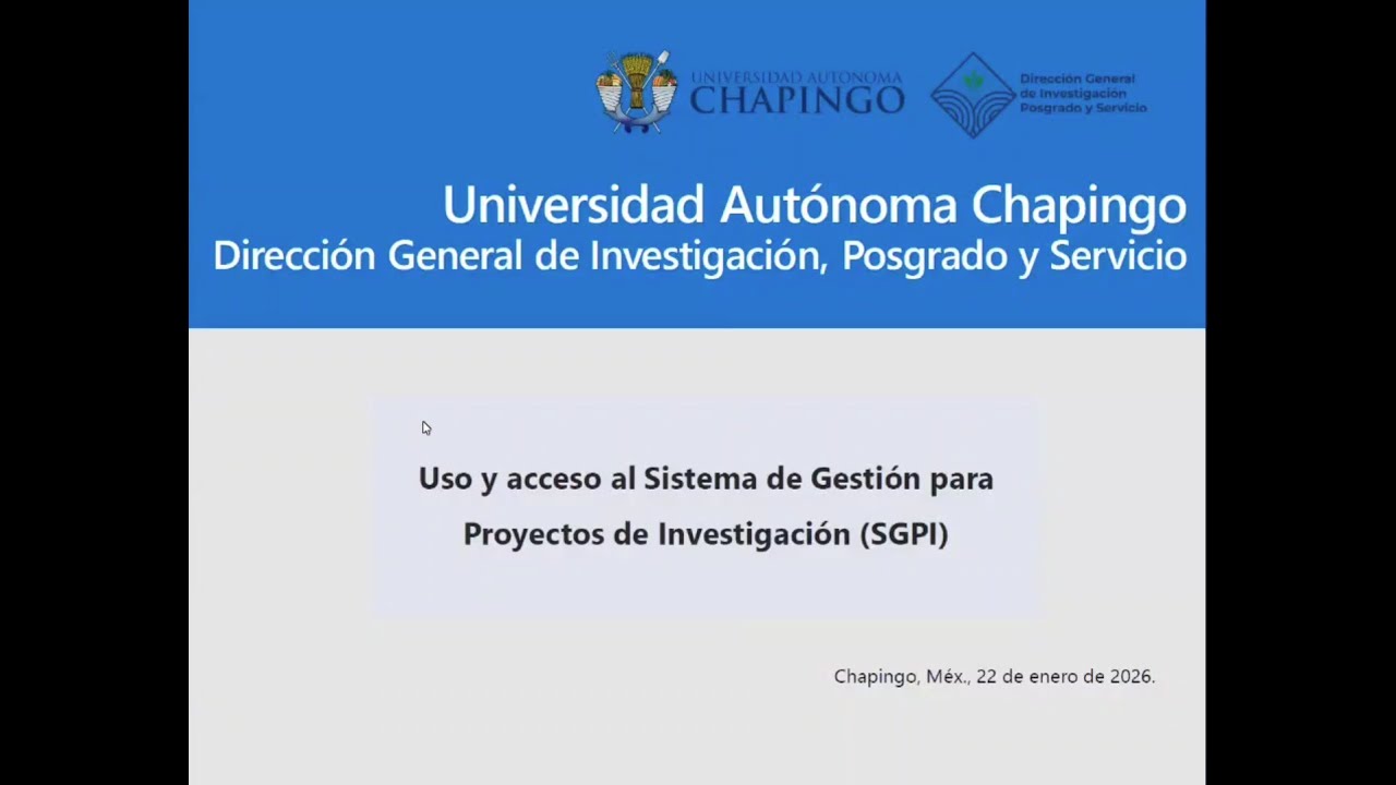 Como registrar un proyecto de investigación en el SGPI 