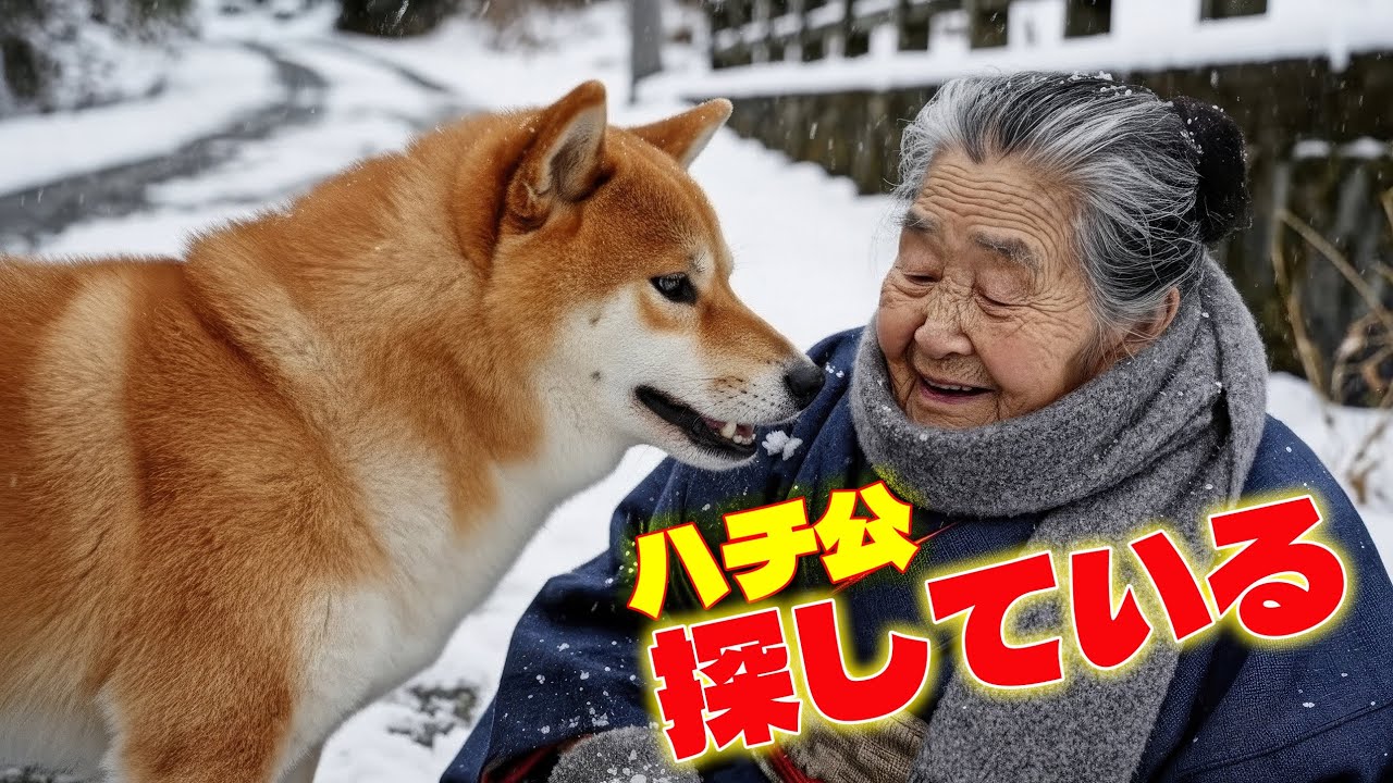 ❄️ ハチ公、雪の中で聞こえた助けの声に即反応！おばあさんを救う奇跡の行動！