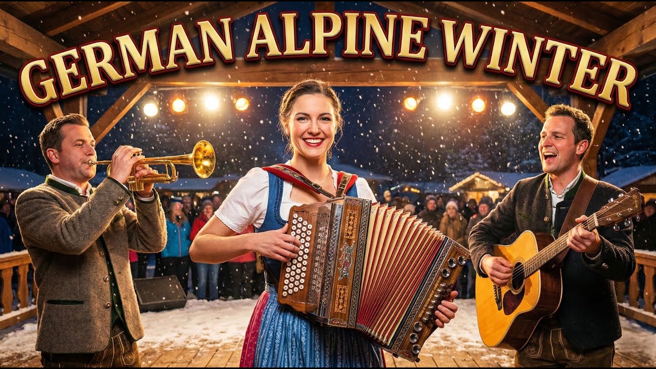🎷❄️ German Alpine Winter Volksmusik Live — Traditional Schlager & Folk from the Alps 🎵