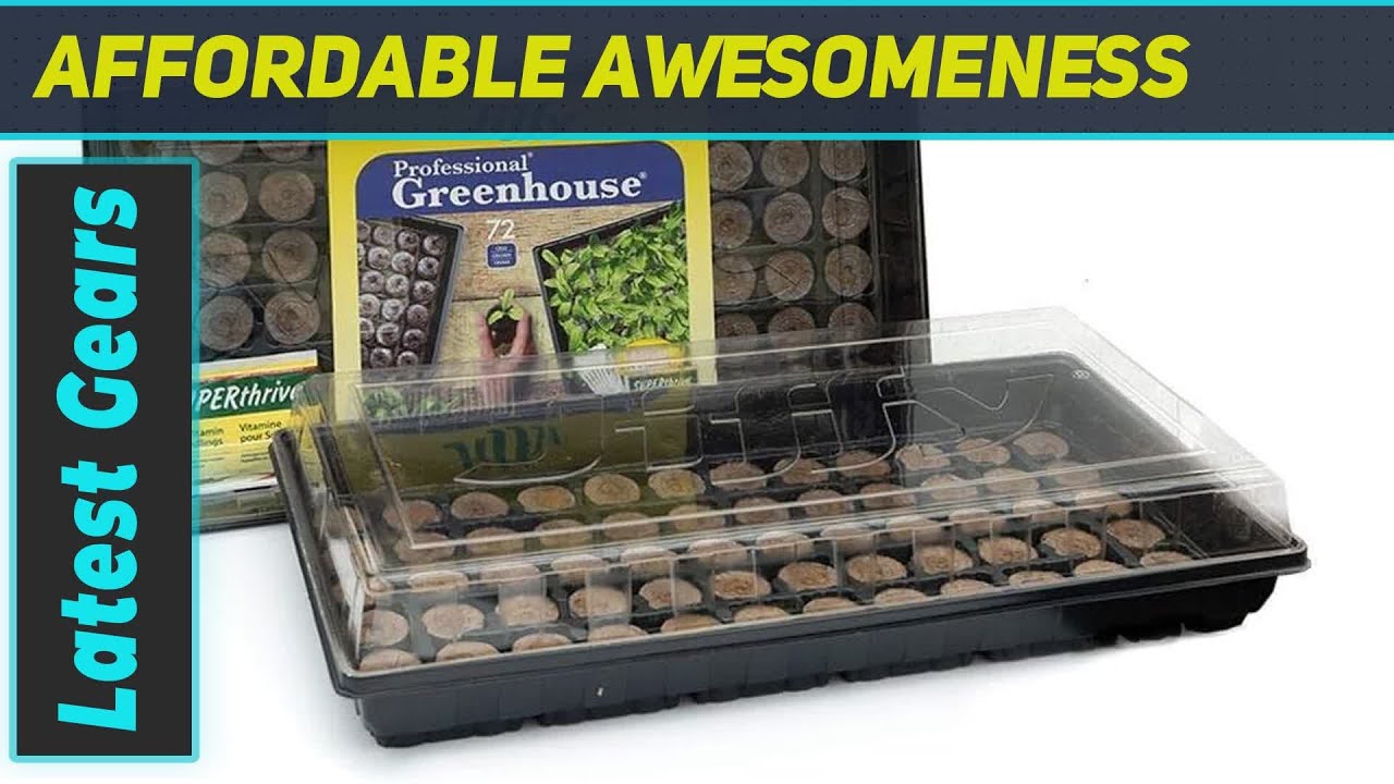Jiffy Seed Starting Greenhouse with 72 Peat Pellets Review Bonus SUPERthrive Sample