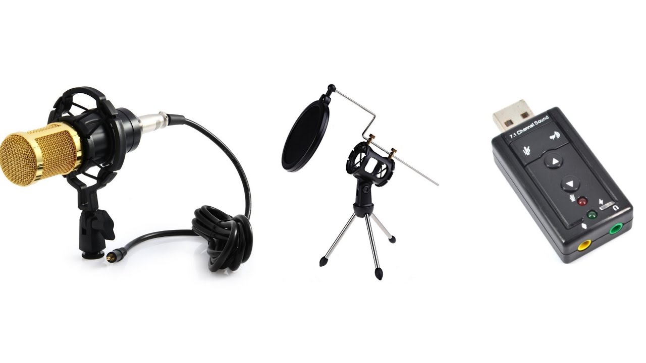 GEEK CHINA: ПОСЫЛКИ ИЗ КИТАЯ | Конденсаторный микрофон BM 800 + Подставка + Звуковая карта за $1