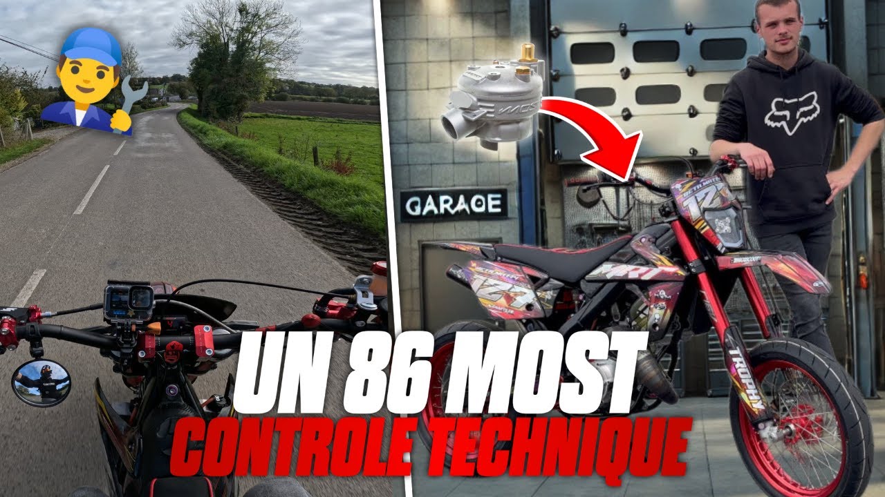 Je passe ma 50cc trafiquer au contr&ocirc;le technique !!🤯 (86most ca passe ?! )