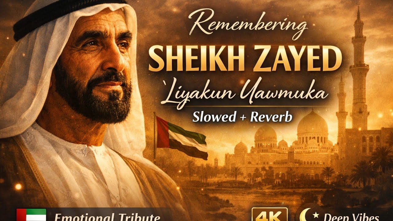 Sheikh Zayed Tribute 🌙 | Liyakun Yawmuka (Slowed + Reverb) Deep Emotional Version