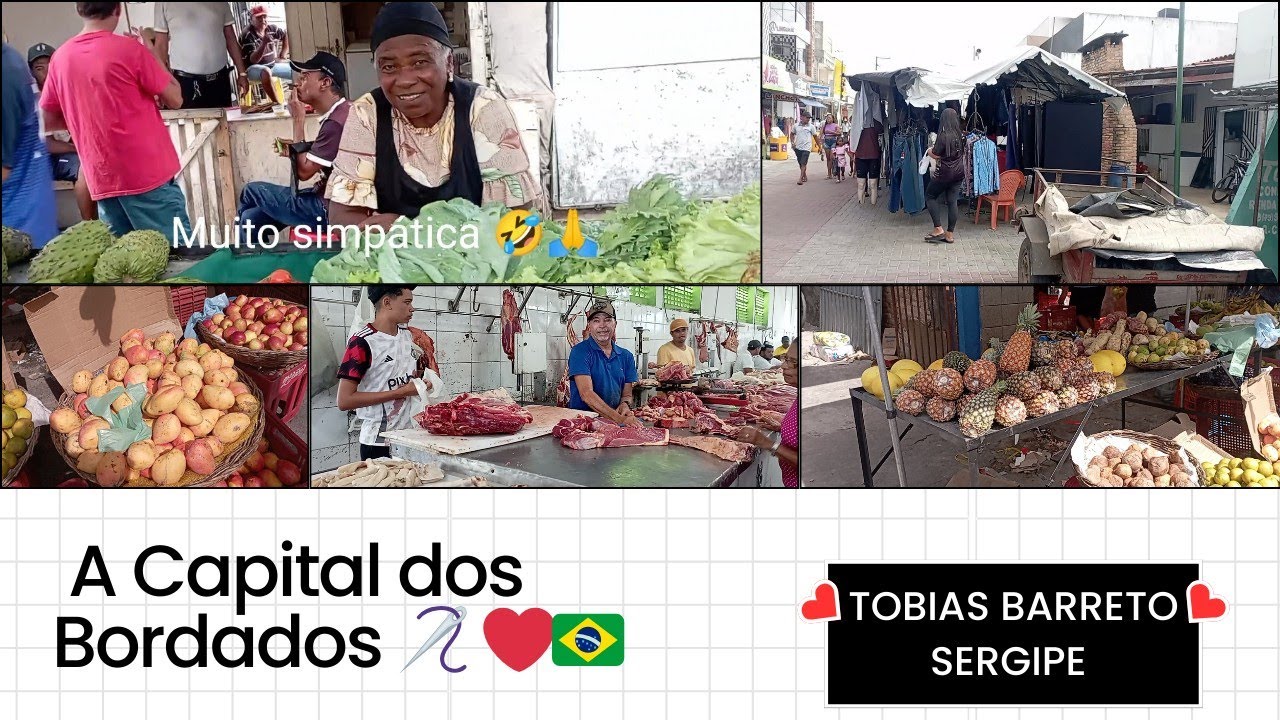 Feira livre em Sergipe você encontra tudo mais barato, povo simpático e acolhedor.