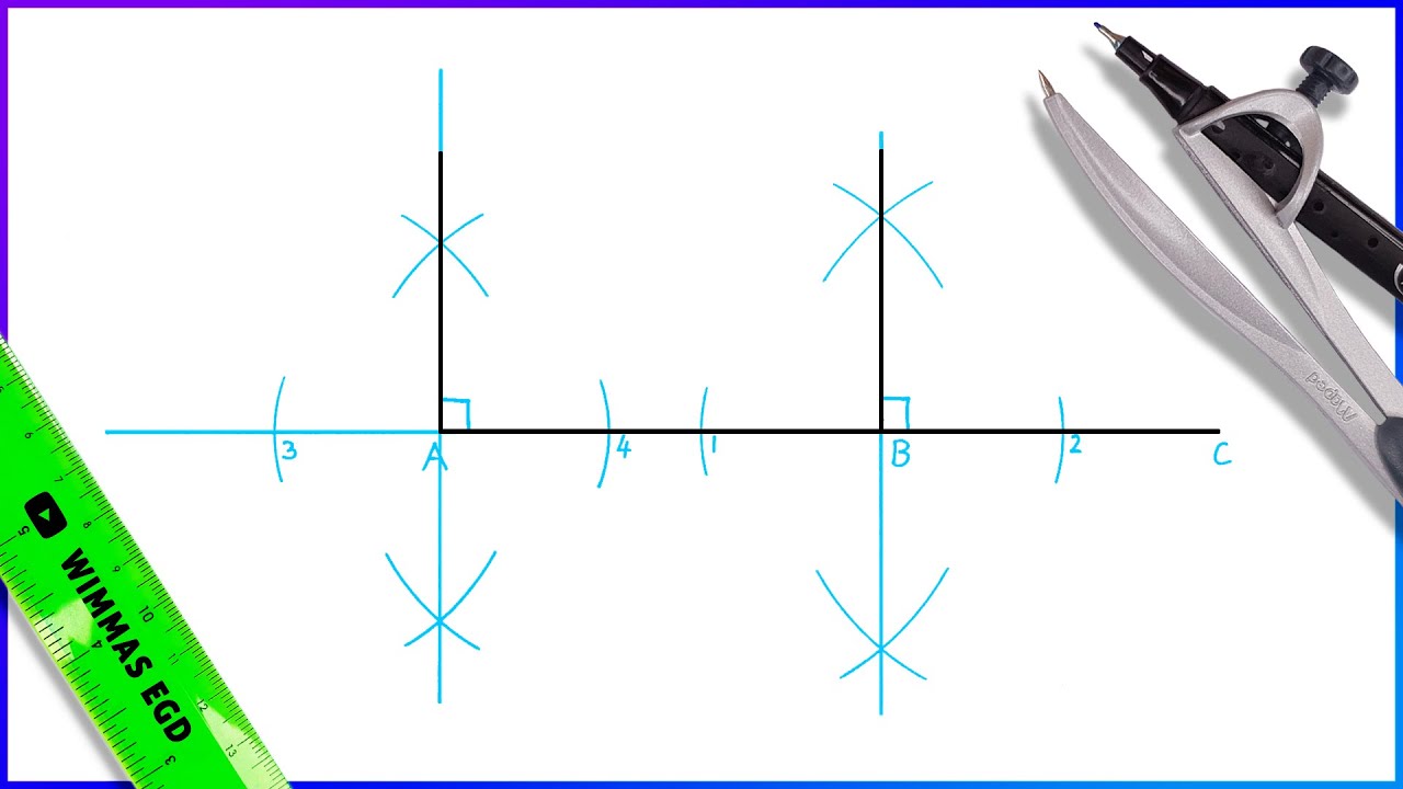 How to draw a Perpendicular line.