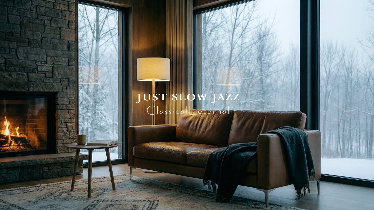 [Playlist] 눈 내리는 숲속, 따뜻한 커피와 책 한 권 그리고 재즈 | Cozy Winter Jazz