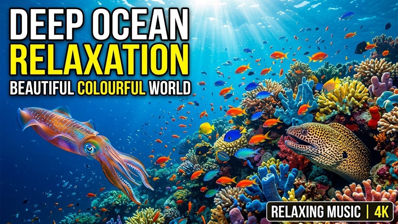 Ocean Calm Dreams 🌌 • Soothing Relaxation Music for Sleep 😌 • Soft Underwater Tones 🌙