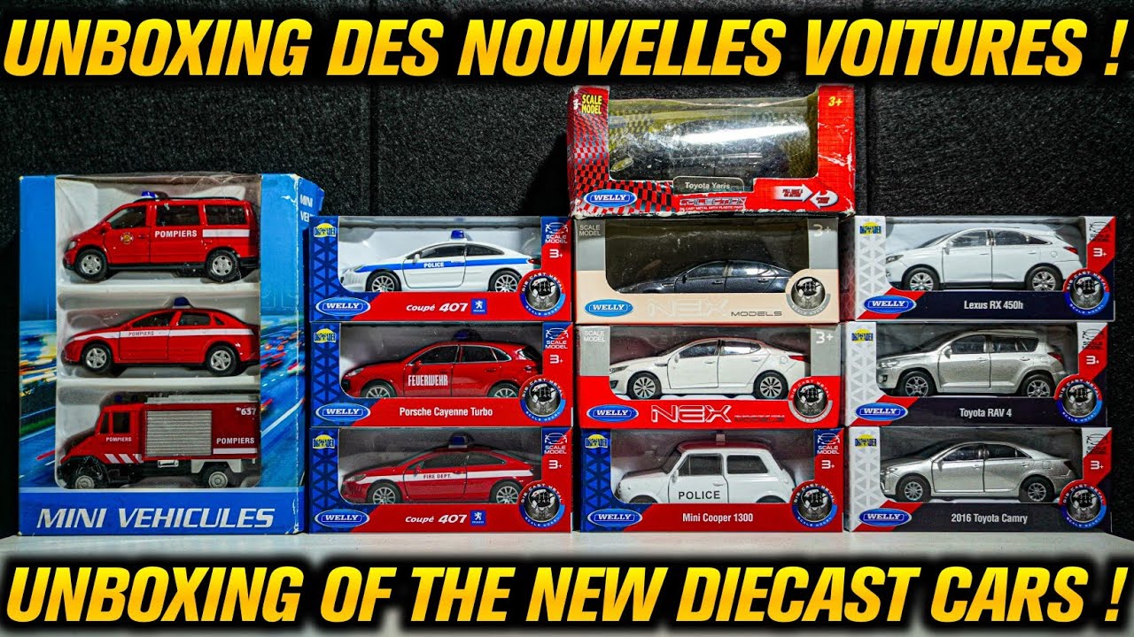 Unboxing de mes 13 NOUVELLES Welly Nex ! (Voitures miniatures) Sp&eacute;ciale 🚓🚒