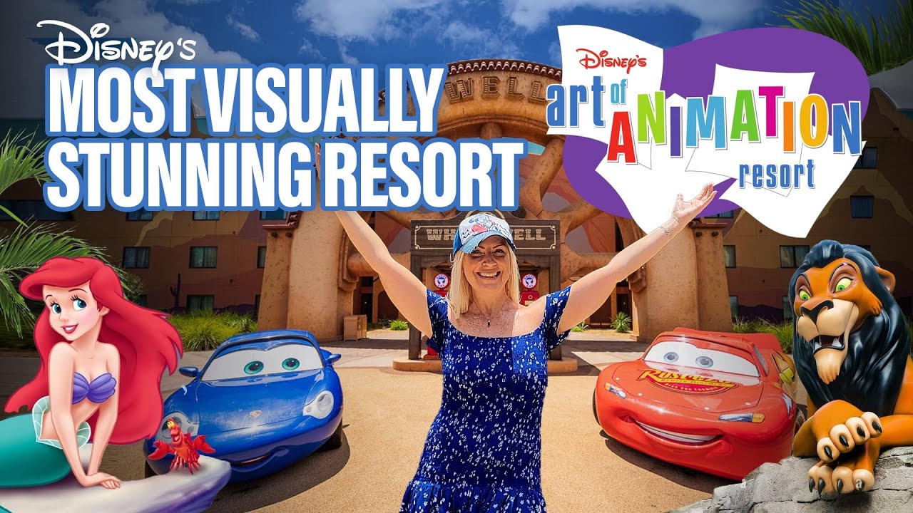 Искусство анимации Диснея | САМЫЙ визуально потрясающий курорт | Полный тур 2023 года | Орландо, ...