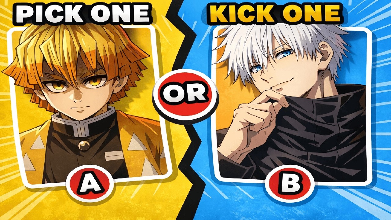 PICK ONE✅, KICK ONE ❌🔥 Anime Boys | Hard Anime Quiz