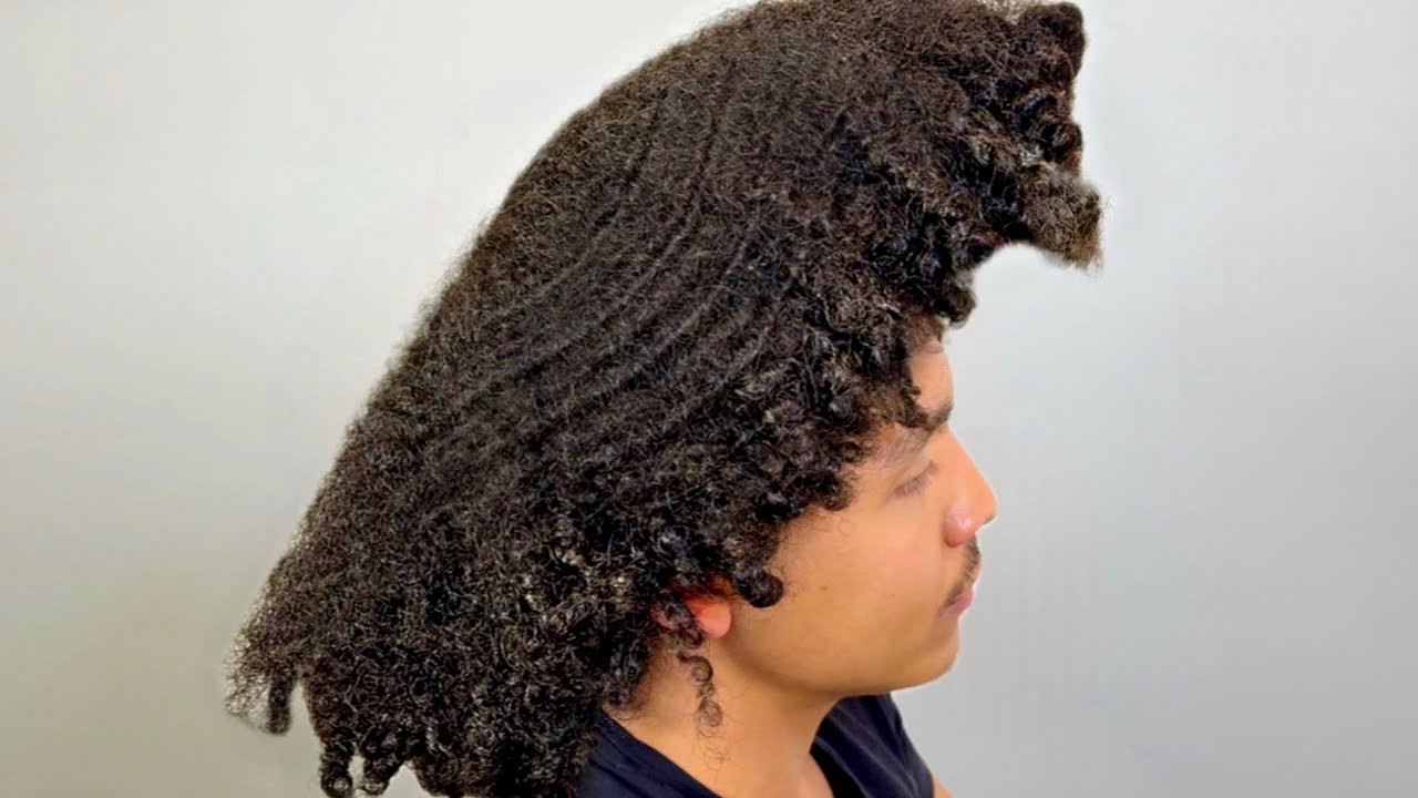 1461 Days!! YOU WON’T BELIEVE how this man’s hair looks after not touching it