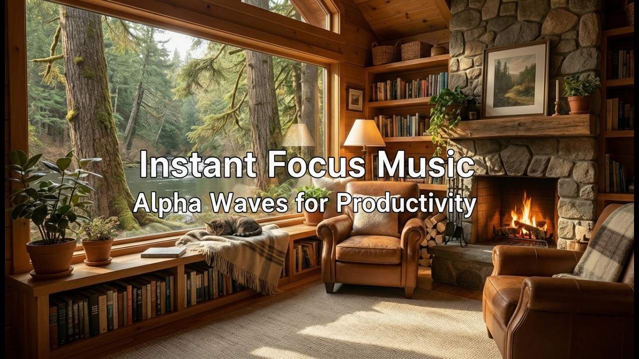 เพลงสมาธิ โฟกัสทันที — ลดสิ่งรบกวน เพิ่มพลังสมอง | Instant Focus Music Alpha Waves for Productivity