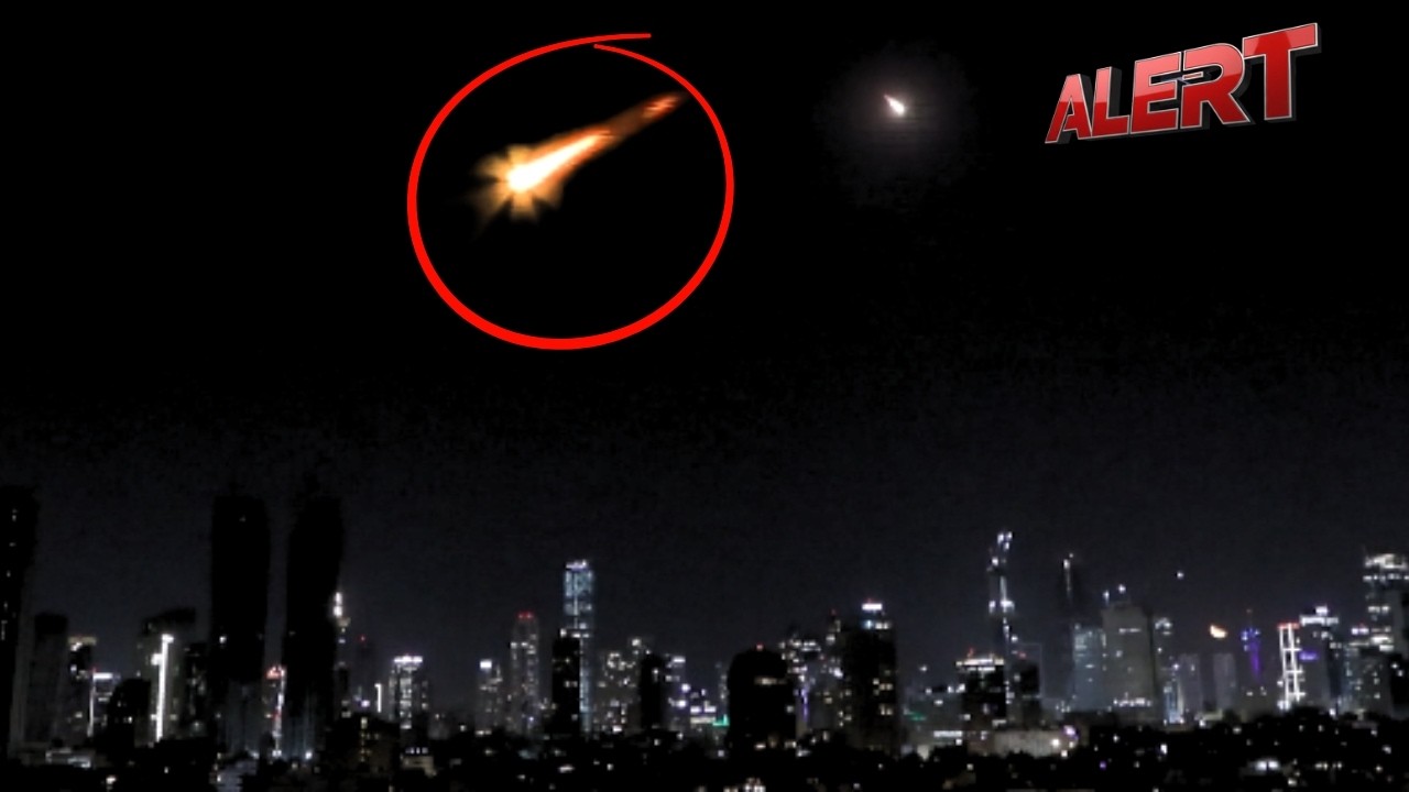 Iranian Missiles Light Up Night Sky as Sirens Sound in Tel Aviv, Jerusalem | ALERT News