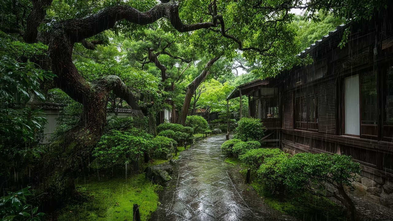 Gentle Rain Sounds for Sleep Stress Relief and Relaxation