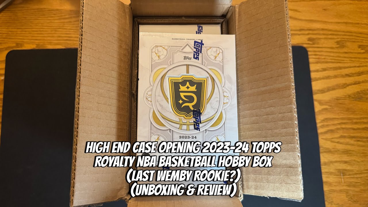Открытие элитного кейса 2023-24 Topps Royalty NBA Basketball Hobby Box (последний новичок Уэмби?)...