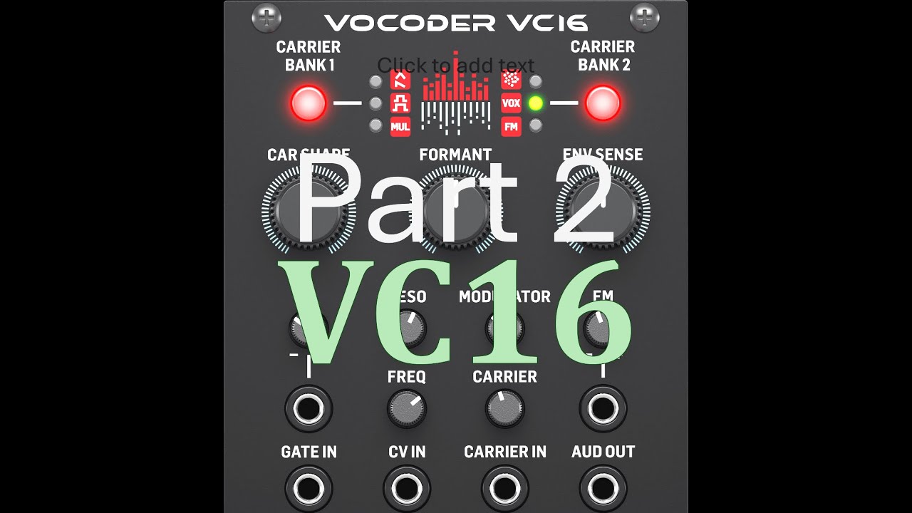 VC16 Vocoder Part 2 by Behringer