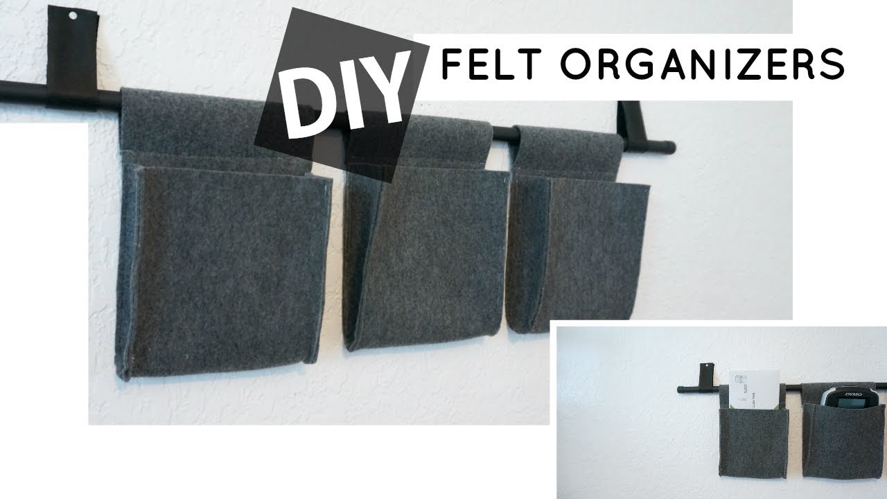 DIY Felt Organizer - Easy - Inexpensive - Minimal | Rescue My Space