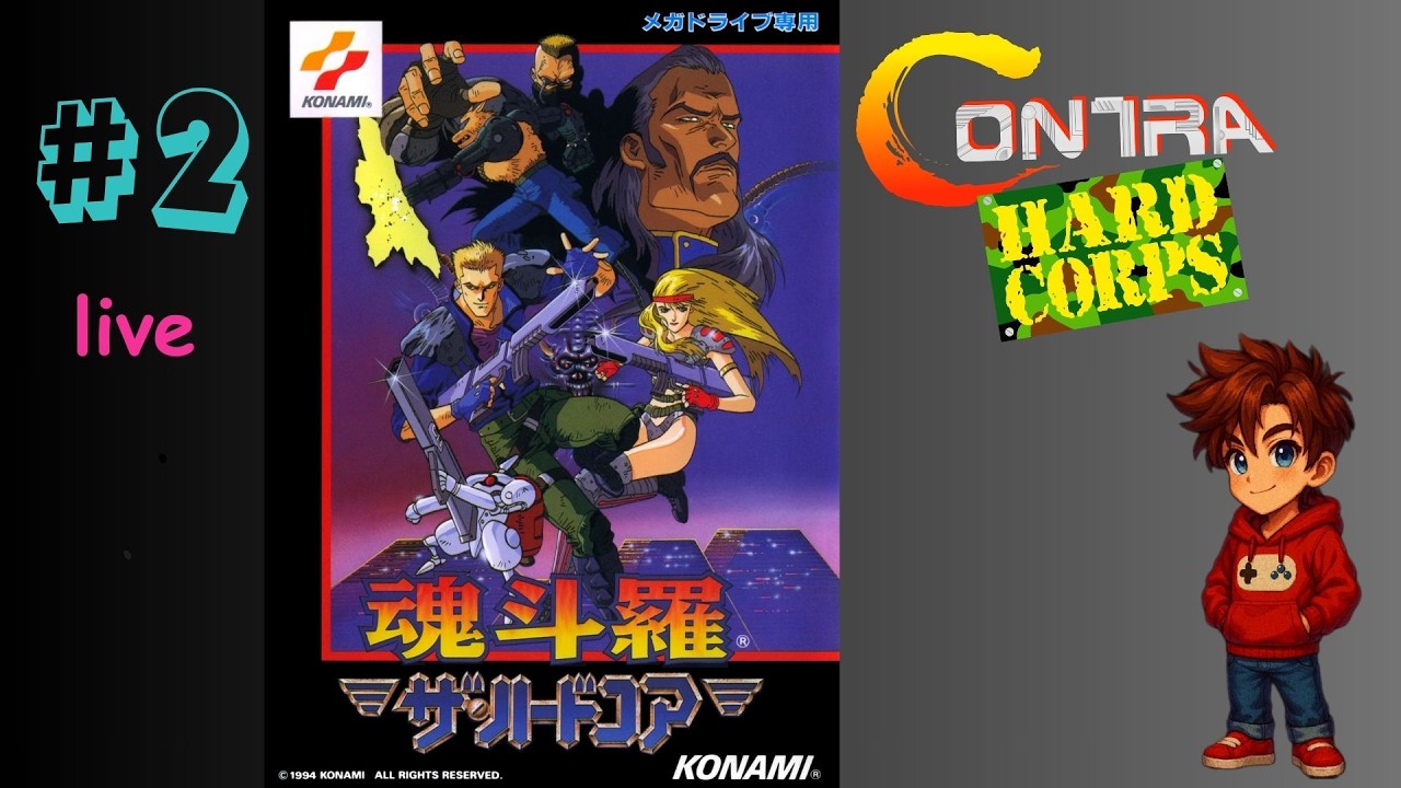 🔴 LIVE #2 &ndash; Contra Hard Corps | Retro Run & Gun Chaos Continues!