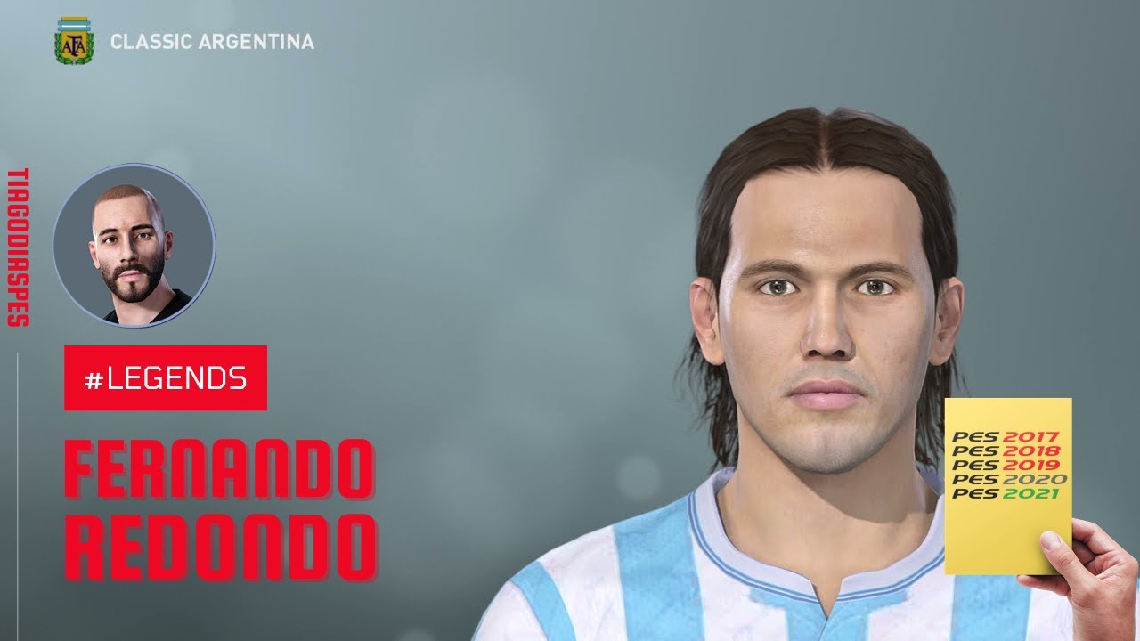 Fernando Redondo Face (2 Hairstyles) + Stats | PES 2019