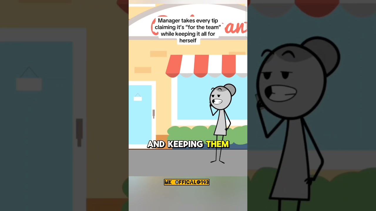 Manager takes every tip claiming it's "for the team" while keeping it all for herself?🤔⚡️