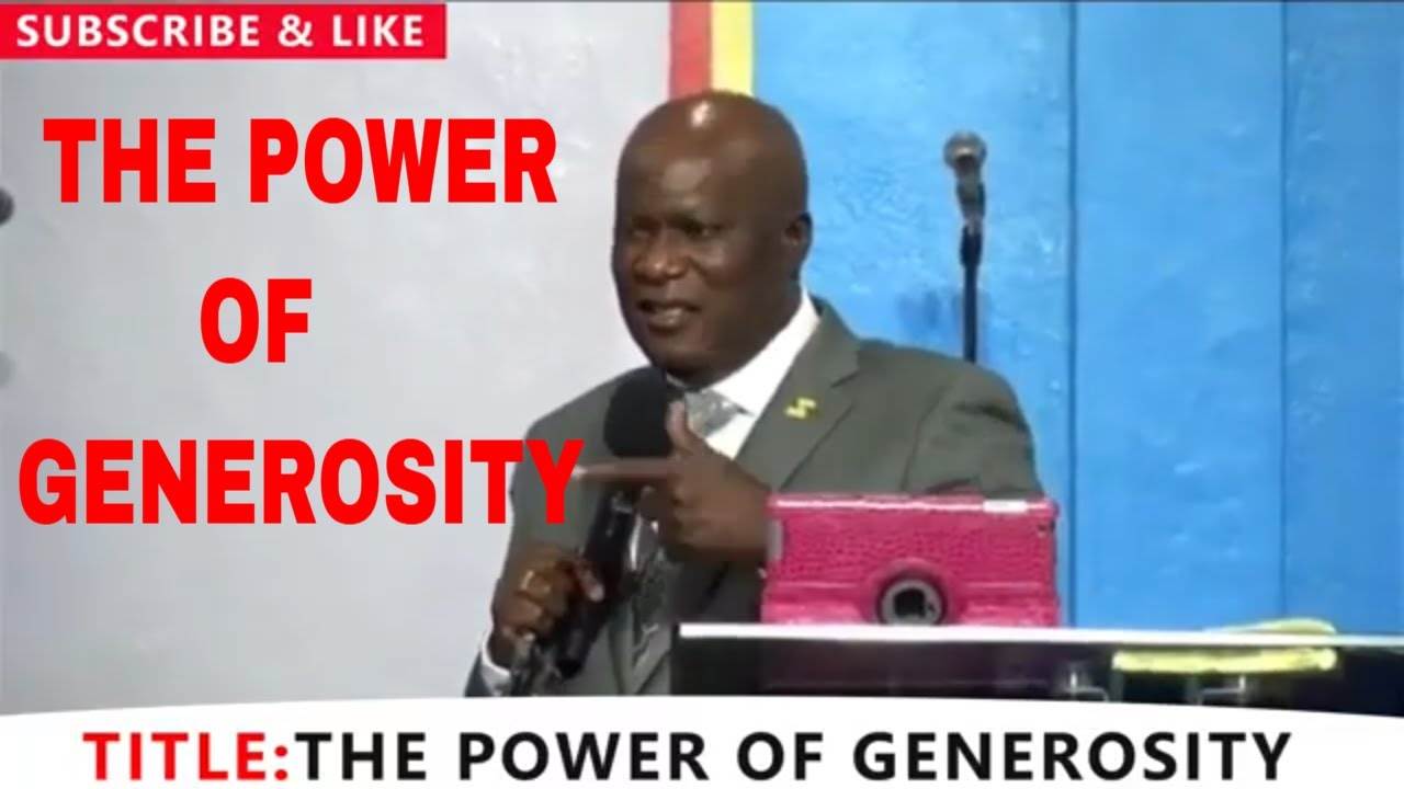 THE POWER OF BEING GENEROUS_BY_APOSTLE RICHARD MAYANJA