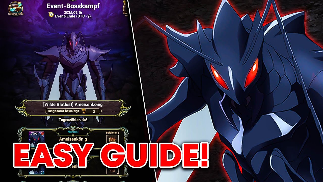 SEHR EINFACH! EVENT BOSS FIGHT *ANT BERU* GUIDE! BEST TEAMS!! | 7DS Grand Cross Deutsch