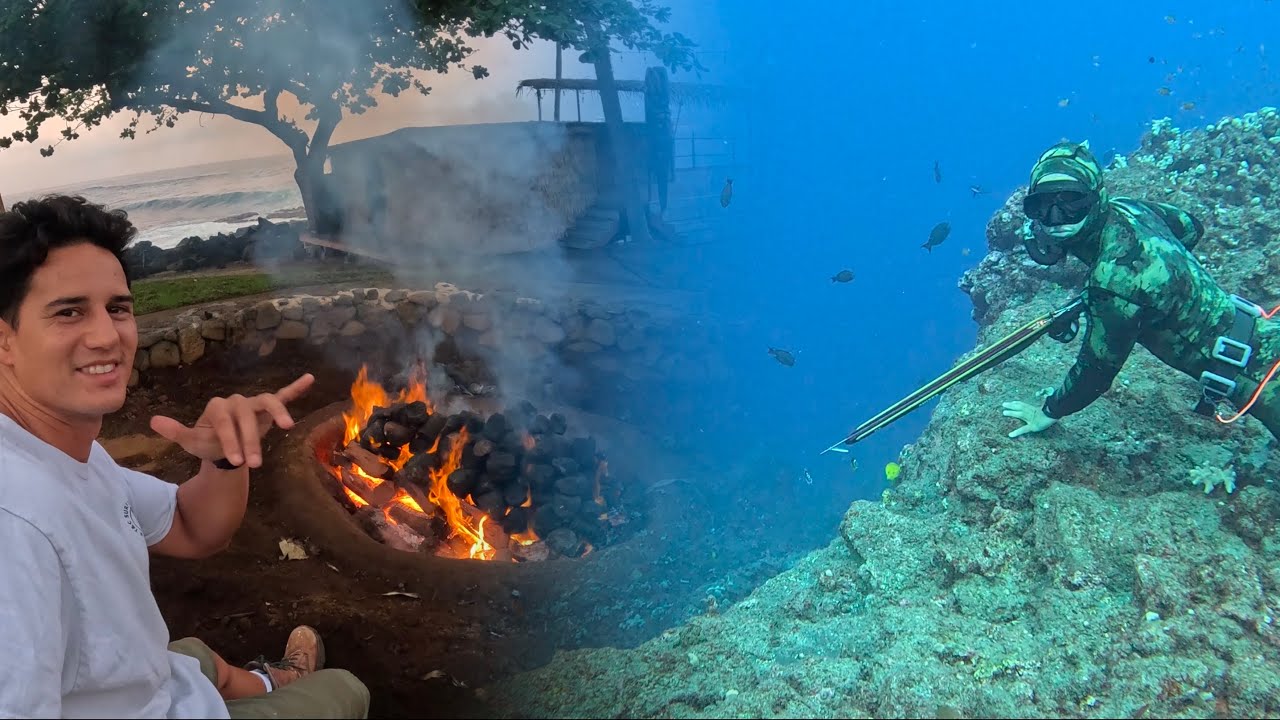 Diving and Cooking Hawaiian Style / RawVlog