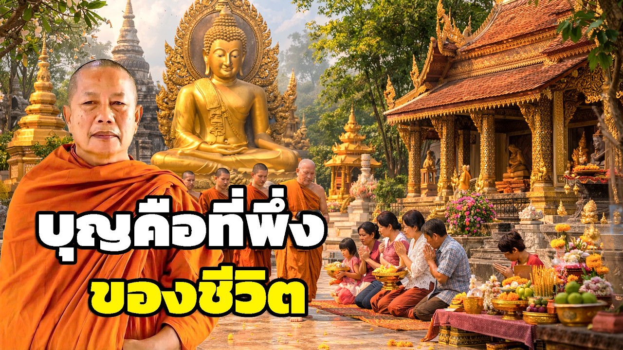 บุญคือที่พึ่งของชีวิต  ธรรมะคลายทุกข์ พระมหาบุญช่วย ปัญญาวชิโร 1