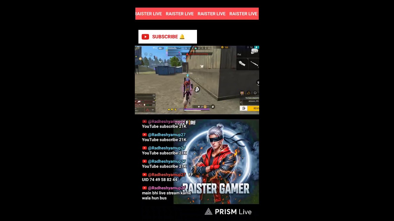 Live streaming of raistar