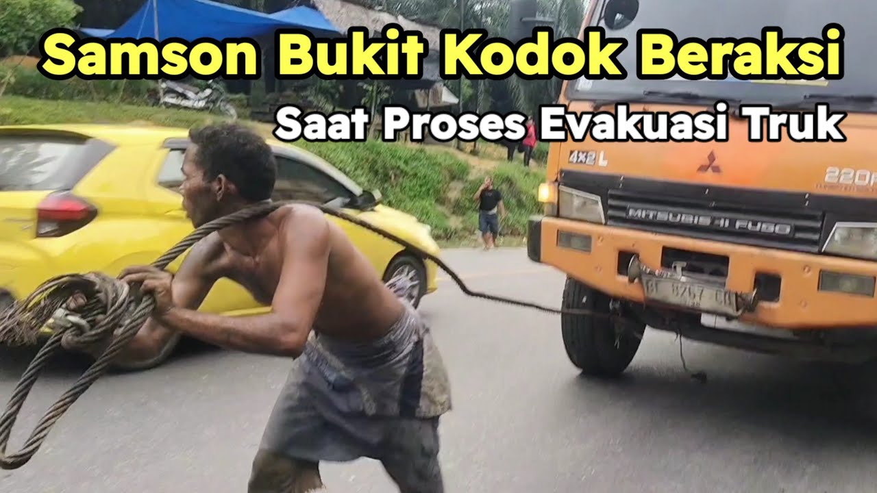 Evakuasi Truk Yang Sangat Sulit