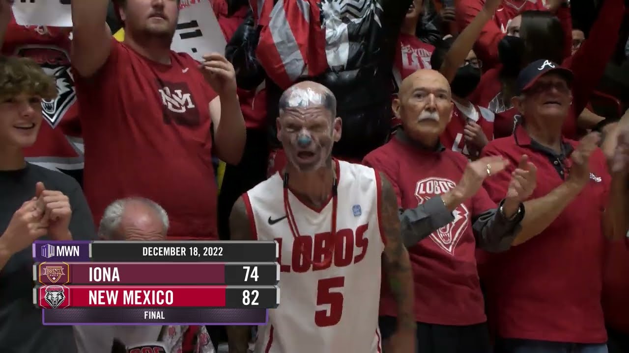 UNM MBB vs. Iona Highlights (12/18/2022)