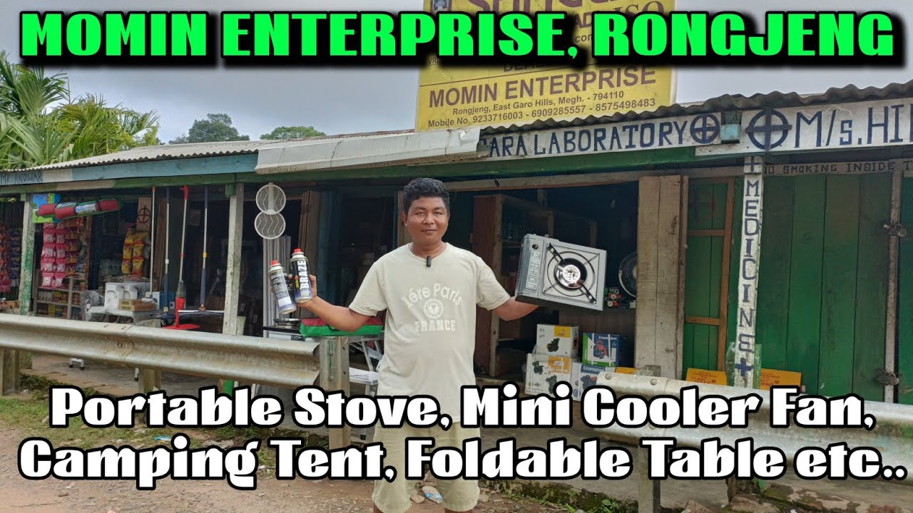 Portable Gas Stove | Foldable Table | Wood Stove | Mini Cooler Fan | Momin Enterprise Rongjeng