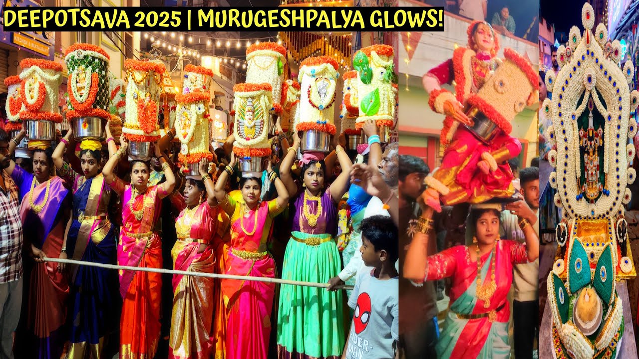 Murugeshpalya Deepotsava 2025🪔 | Spectacular Lights & Celebrations | Color, Culture & Celebration!✨