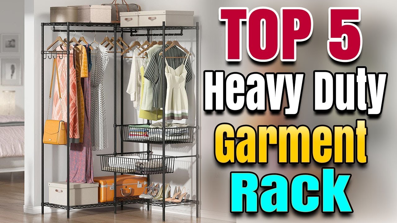 Best Heavy Duty Garment Rack With Shelves