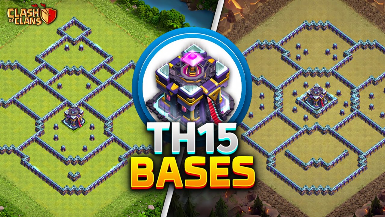 ТОП-5! Планировки базы ратуши 15 (TH15) + ссылка на копию 2025 | Военная база TH15 | Clash of Clans