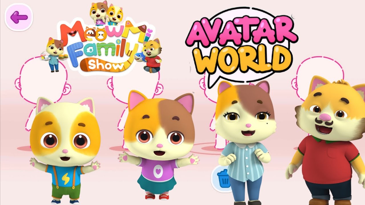 Creating Meowmi Family Show 😽🐈 Characters in Avatar World! #avatarworld #meowmifamilyshow日本語 