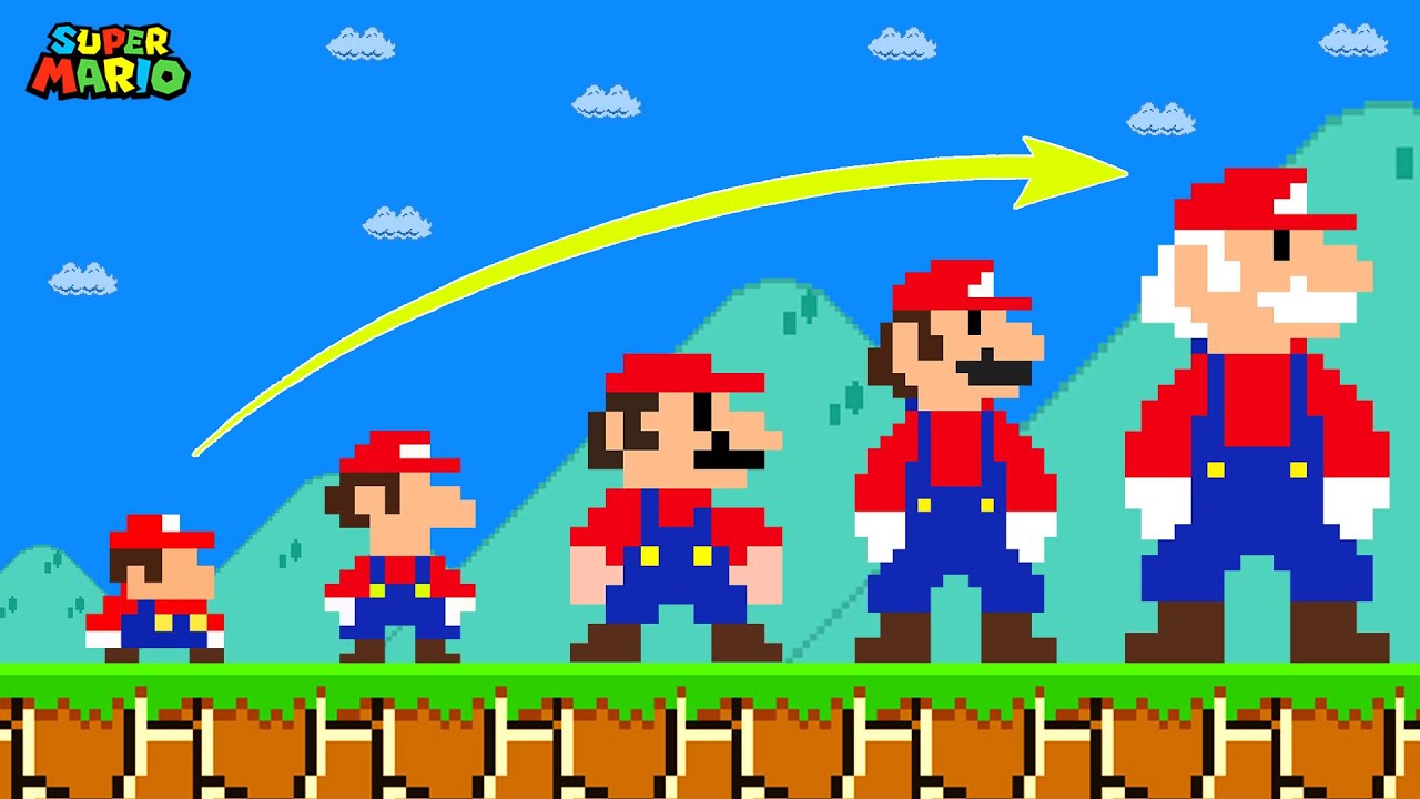 What if Mario could MORPH SIZES in Super Mario Bros.? | Game Animation