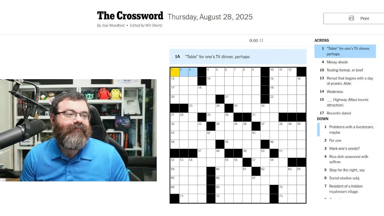 Learning Crossword Week 66 | NYT Crossword Thursday Aug 28th, 2025