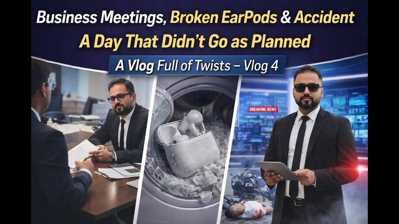 Business Meetings, Broken EarPods & Accident | A Day That Didn’t Go as Planned | Vlog Full of Twists