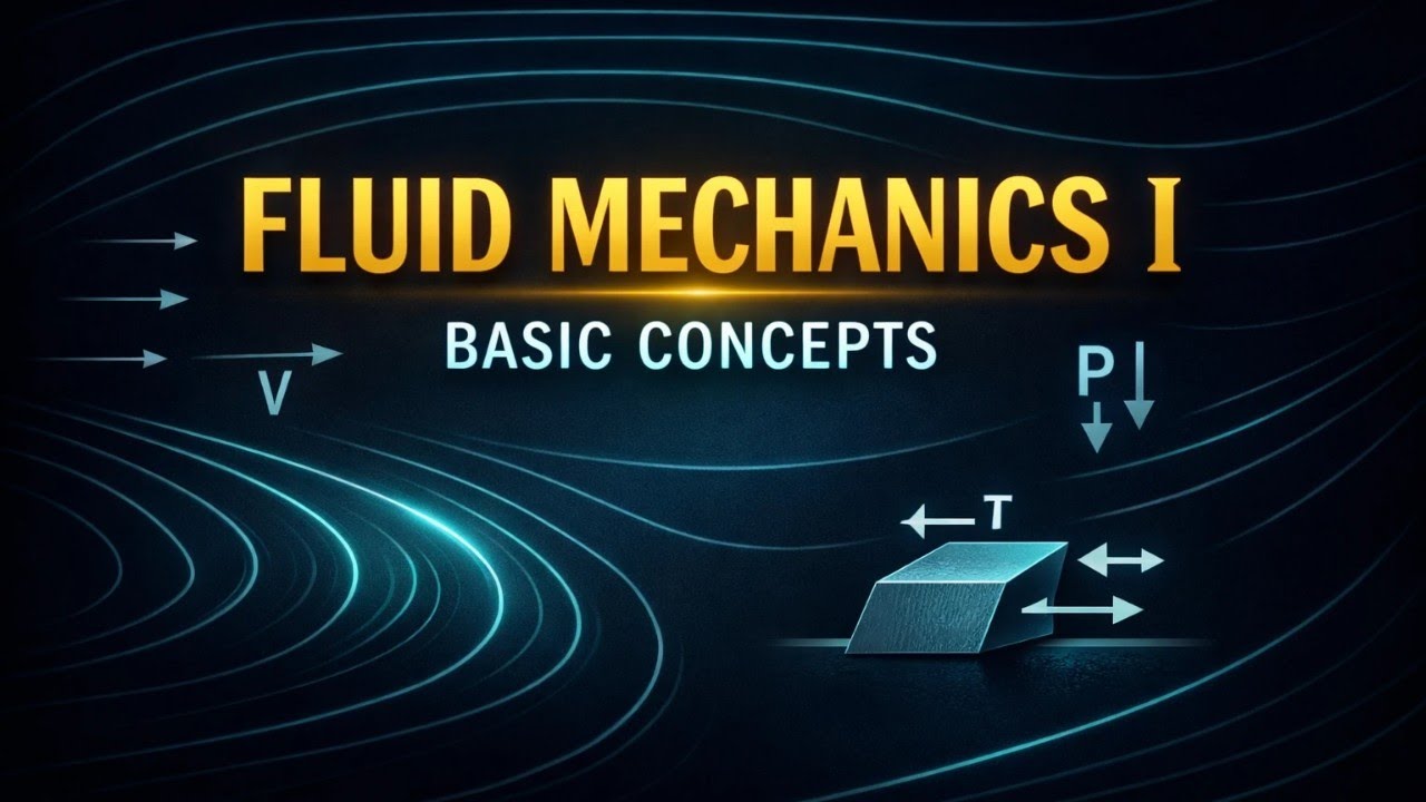 مکانیک سیالات ۱ | مفاهیم پایه (قسمت اول) - Fluid Mechanics I | Basic Concepts