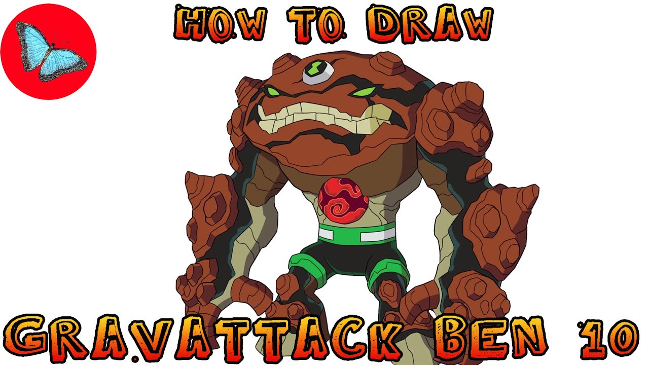 How To Draw Gravattack From Ben 10 | Drawing Animals