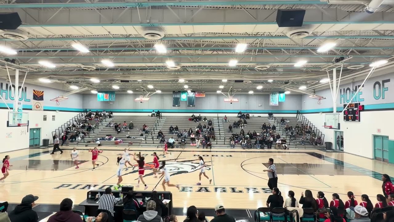 MS Girls Basketball | PAMS Tournament SMIS vs Tsehootsoo Middle School 1st Half 