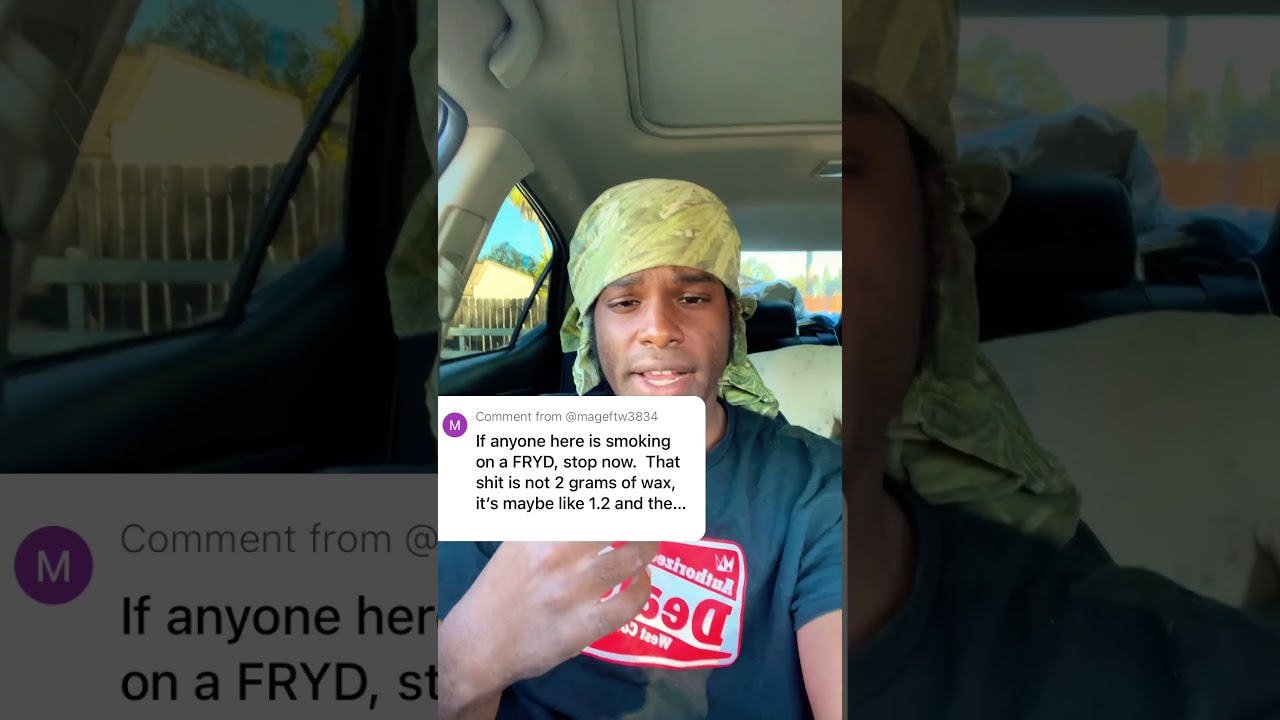 Stop Smoking Fryd Now! #faded #fryd #fakecarts #comments #response