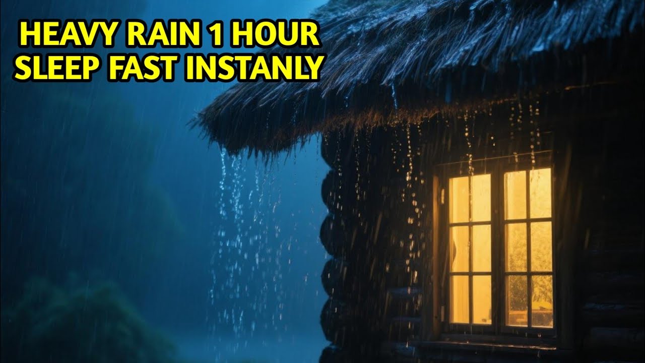 Powerful Heavy Rain Sounds 🌧️ | Deep Sleep & Relaxation